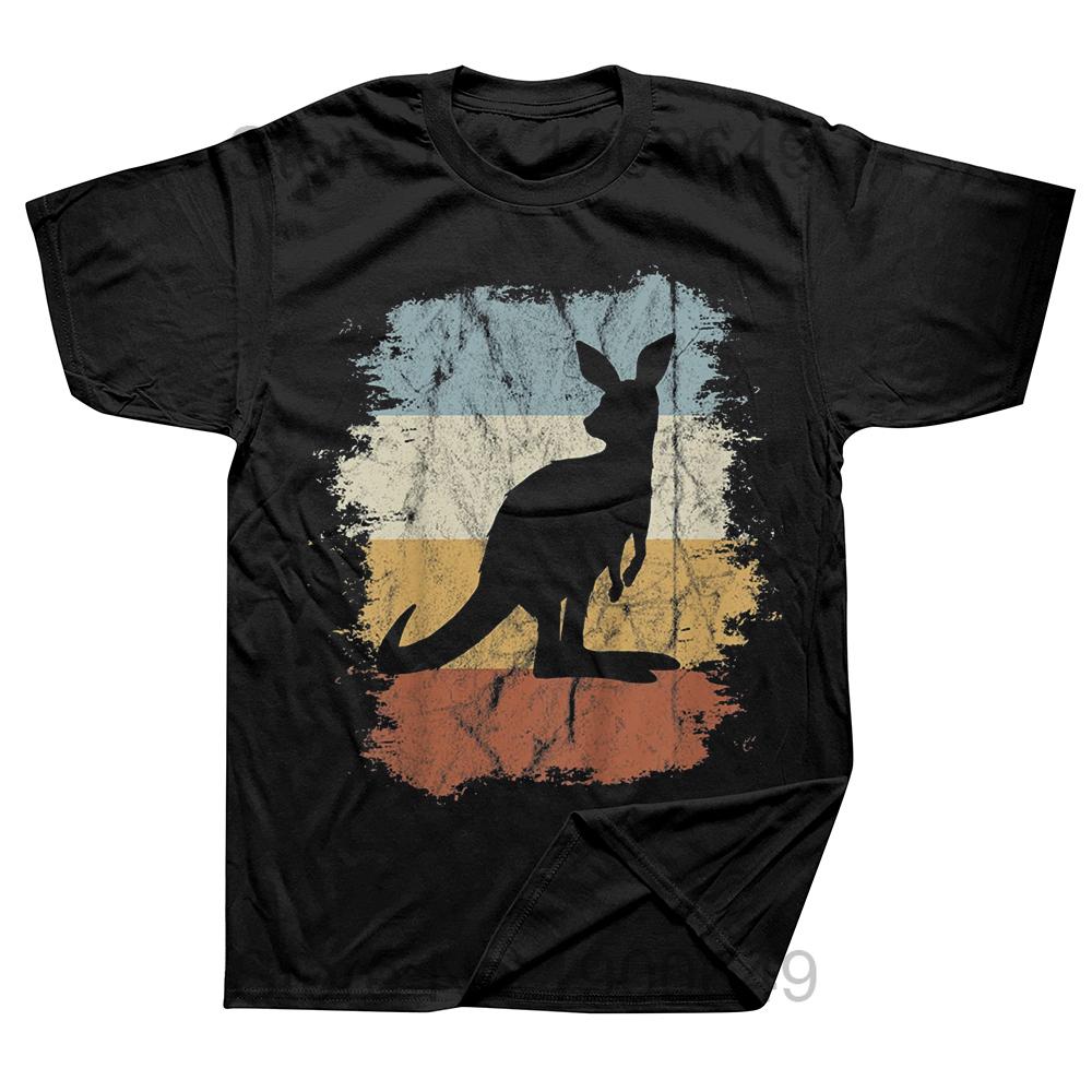 Funny Vintage Retro Kangaroo T Shirts Summer Style Graphic Cotton Streetwear Short Sleeve Birthday Gifts Tshirt Unisexs Clothing