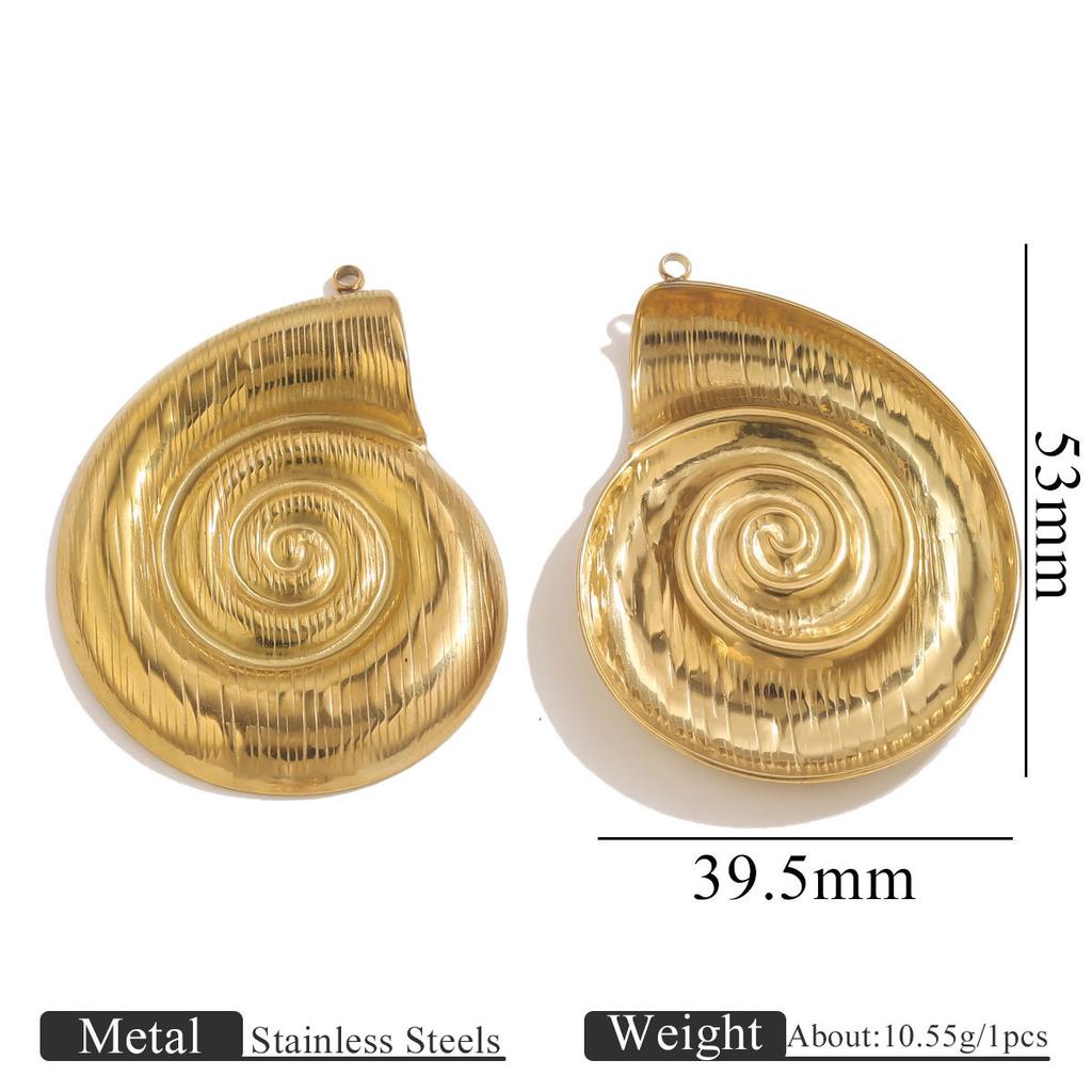 Yori 5 Stück Wasserdicht Edelstahl Seepferdchen Muschel Halskette Anhänger für Schmuckherstellung DIY Hohe Qualität Charms