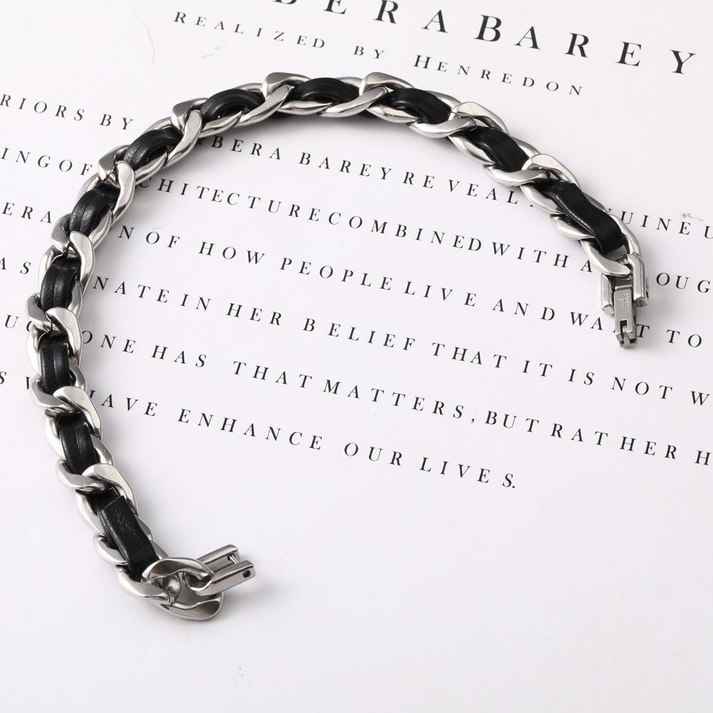 Мужское хип-хоп трендовое минималистичное ожерелье из титановой стали