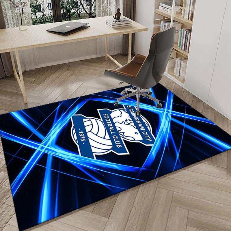 Birming-ham Football Club Printed Area Rug for Office, Chair Rug, Decorative Carpet Floor Mat, Large Size Fan gifts Christmas gifts
