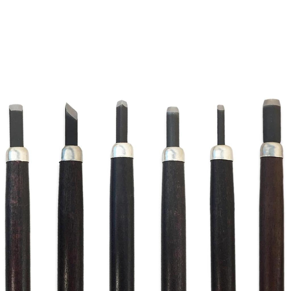 Yoshiharu Carving Polystyrene Case with Set of Knives, Barrel, Right-Handed, 6, HP-6