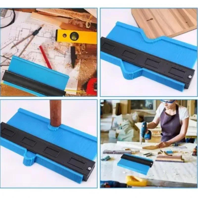 Plastic Profile Copy Gauge Contour Gauge Duplicator Tiles Wood Marking Tool Tiling Laminate Tool Floor Measuring Tool