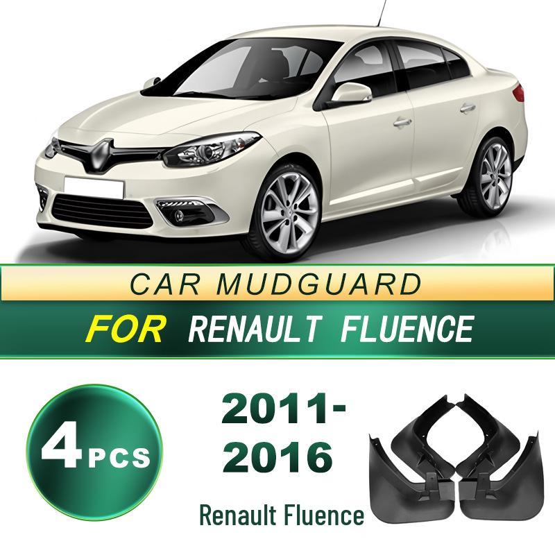 

Брызговики для Renault Fluence 11-16: Мягкая резина, установка без сверления