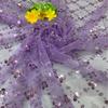 Square Sequins Organza Lace Fabric 1/3/5Yard French Luxury Beads Lace Nigerian Sequins Tulle Lace Fabric for Wedding Party Dress