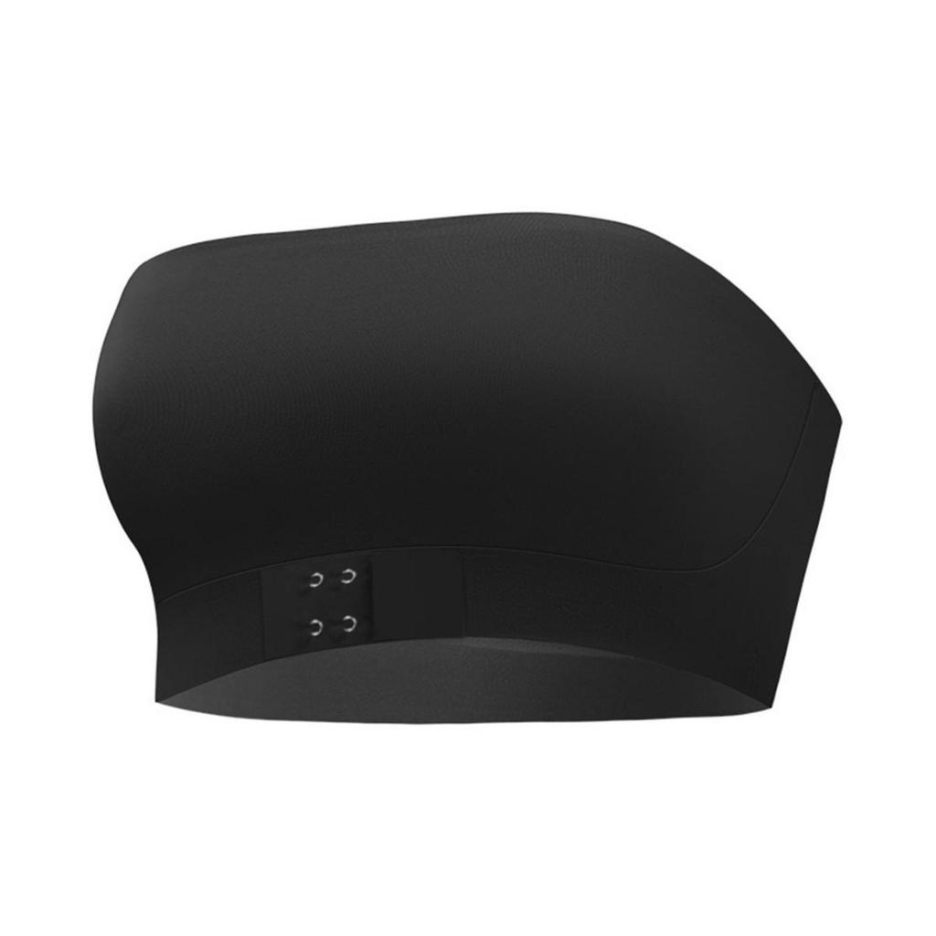 Plus Size Strapless Seamless Bandeau: Thin Style with Front Buckle & Beautiful Back Design