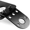 Motorcycle License Plate Bracket, Metal Motorcycle Brake Tail Light License Plate Holder Side Mount Holder Bracket (Black)