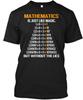 Mathematics Is Magic T-Shirt Made In the USA Size S To 5XL