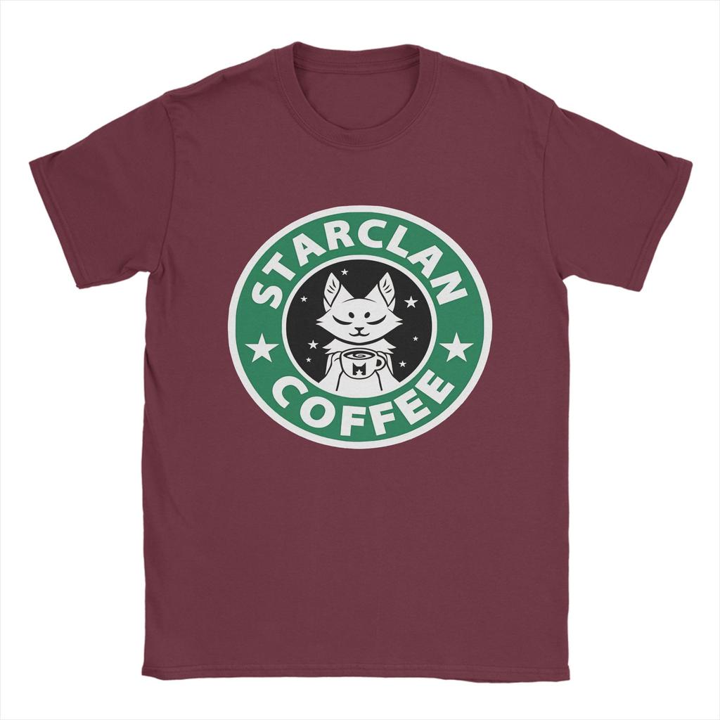Streetwear TShirt Summer StarClan Coffee Leisure TShirts Samurai Cat Cotton Tee Shirt for Unisex Y2K Wholesale Short Sleeve Tees