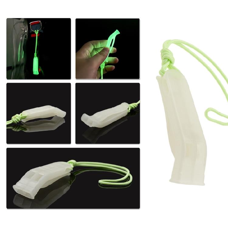 Adjustable Strap Safety Pennywhistle High Pitched Survival Gadget for Camping Hiking Weatherproofs Plastic Construction