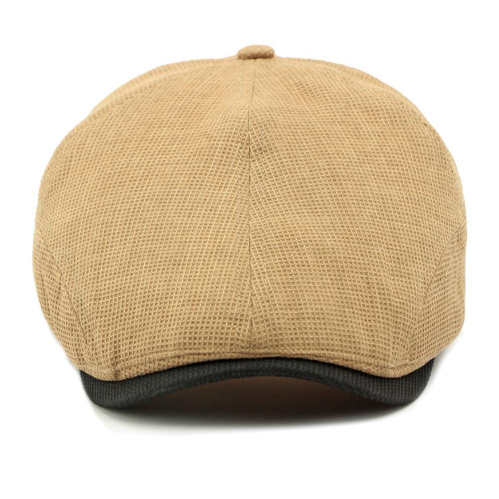 Ht4741 Beret Cap Breathable Spring Summer Cap For Men Women 6 Panels Artist Painter Beret Hat Adjustable Ivy Flat Cap Mens Beret