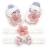 Baby Girl Princess Shoes With Flower Decoration For Spring And Fall Play