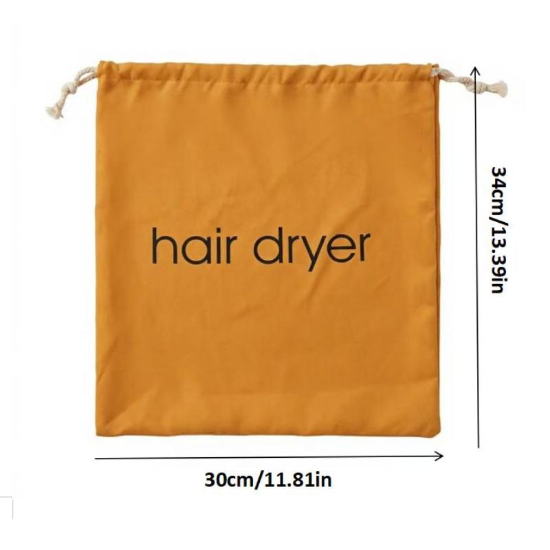 Suede Nap Hair Dryer Storage Bag With Drawstring Hair Diffuser Bag Perfect For Travel Home Hotel Daily Use