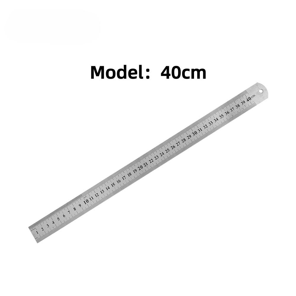 Double Sided 15-50cm/6-20in Thicken Stainless Steel Ruler Suitable for Crafting Drafting Architectural Projects and Woodworking