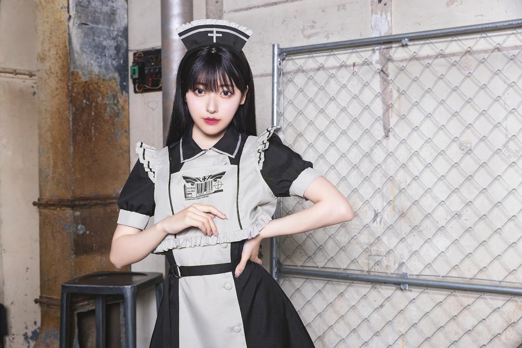 Clearstone Monocule Cosplay Halloween Nurse Costume for Women, White