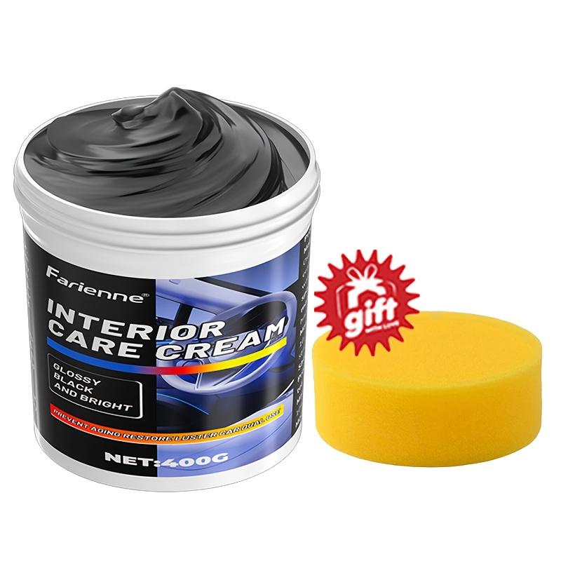 

Heavy-Duty Car Plastic Repair Wax 400g, Quick Scratch Fix, Restore & Protect Bumpers, Interiors, Dashboards, Doors, Formula белый