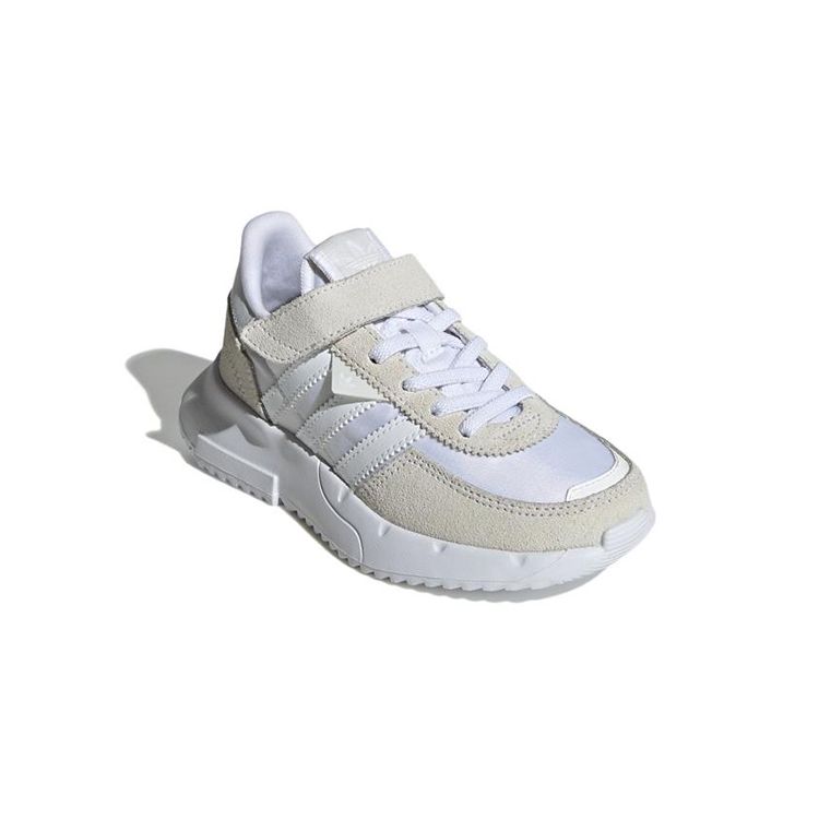 Adidas Originals Retropy F2 Cf El C Sport Simple Kids Casual Shoes Kids Sneakers White Gray GX9068