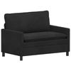 Black Sofa 126 x 81 x 87.5 cm Velvet
