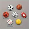 Sports Magnetic Fridge Magnets - Basketball,Soccer, Tennis,, Volleyball - Non-Toxic ABS Resin Magnetic Decorations with Football