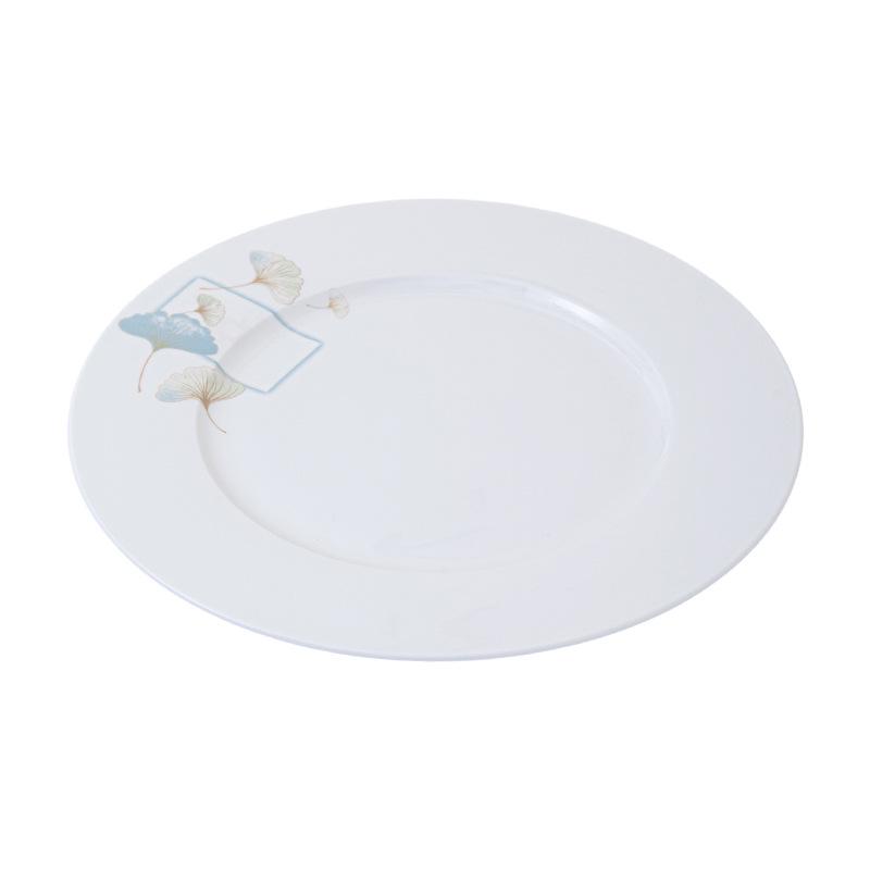 Deluxe Bone China Tableware Set - Three or Four Pieces with Plate, Wing Bowl, and Spoon - Customizable Logo for Hotels, Restaurants, and Clubs.