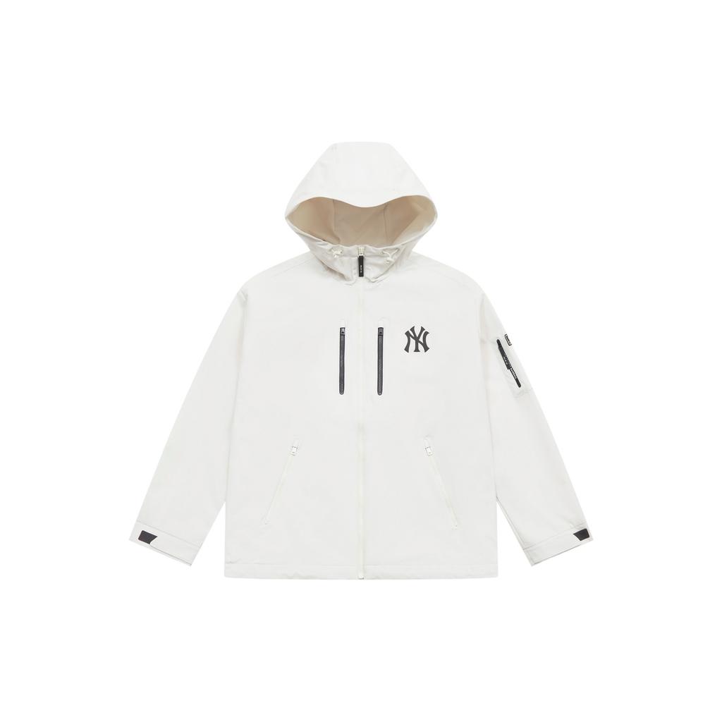 New MLB New York Yankees Basic Collection SS25 Jackets Coats Unisex Heather Gray Ivory 3AWJB0351-50CRM