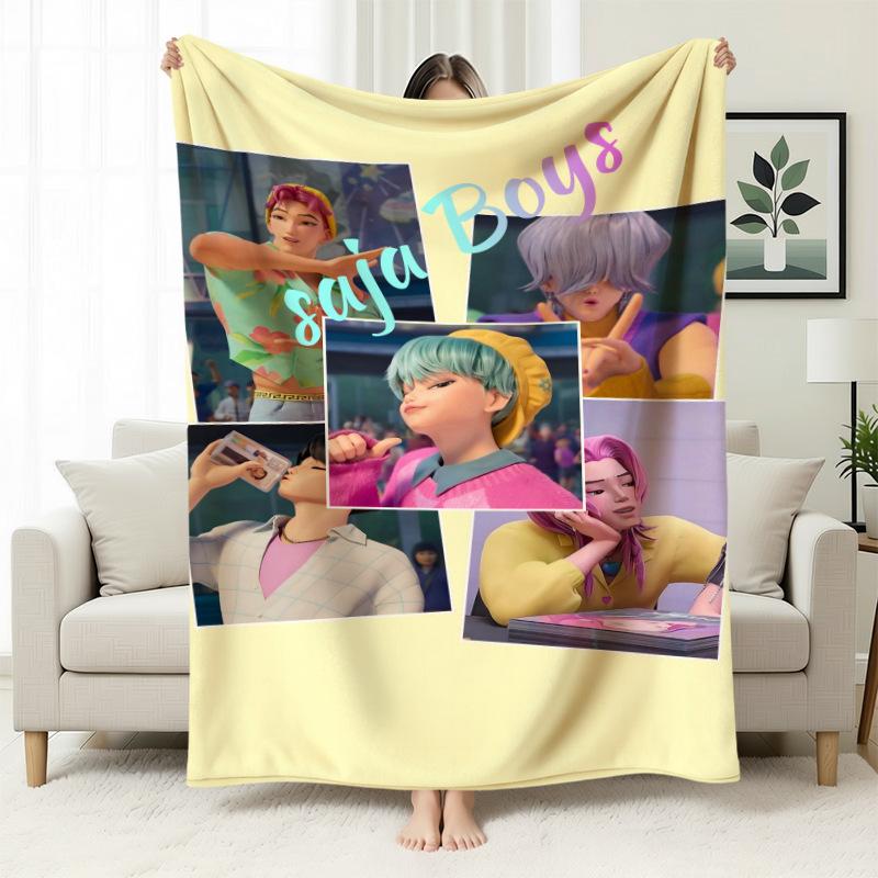 Kpop Witchers Witchers Peripheral Blankets Blankets Flannel Nap Blankets Blankets Printed Office Sofa Blankets