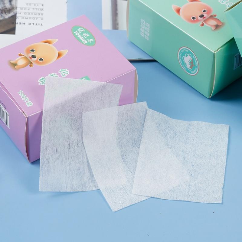 50/100Pcs Thin Cotton Pads Soft Cotton Stretch Disposable For Face Wash Nail Polish Remover Cosmetic Makeup Tools