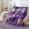 Elephant Print Flannel Blanket, High Quality Comfortable for All Seasons, Home Decor, Warmth and Comfort, Perfect for Christmas Gifts