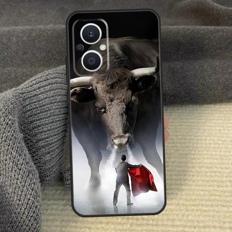Bullfight Bull Fighter Cover For OPPO Reno 11F 12F 13F 14F 8T 7 8 10 11 12 13 14 Pro OPPO Find X9 X8 X6 X5 Pro Case