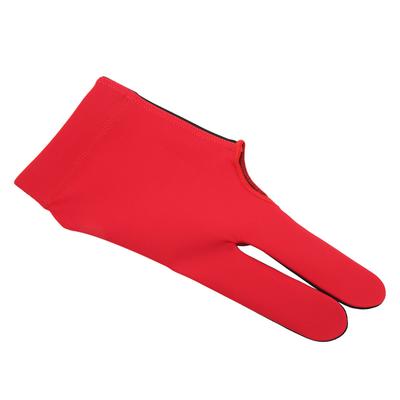 Billardhandschuhe für die linke Hand Polyurethanfaser Durchschnittsgröße Drei-Finger-Billardhandschuhe für