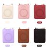 Applicable To Samsung Z Flip6 Mobile Phone Case Zflip5 Solid Color New Magnetic Suction Leather Case Diagonal Straddle Rope Mobile Phone Case