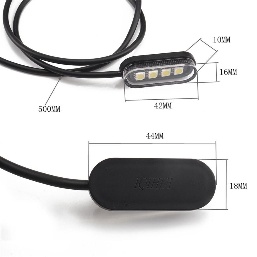 10Pcs Modified White LED Light Refit Kit Atmosphere Lamp For Motorcycle ATV 12V