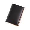 [Kipris] Card Case with Middle Pocket - Shirasagi Leather 8258 (Black) 11.3cm X 7.8cm