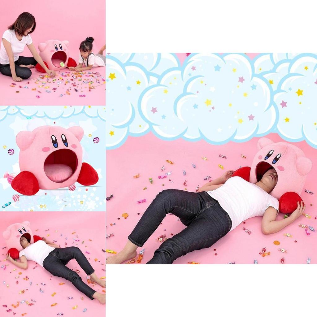 Ultra miękki i przytulny Super Kawaii Gra Kirby Siesta Palce Pluszowa Poduszka do Spania Cosplay Prezent