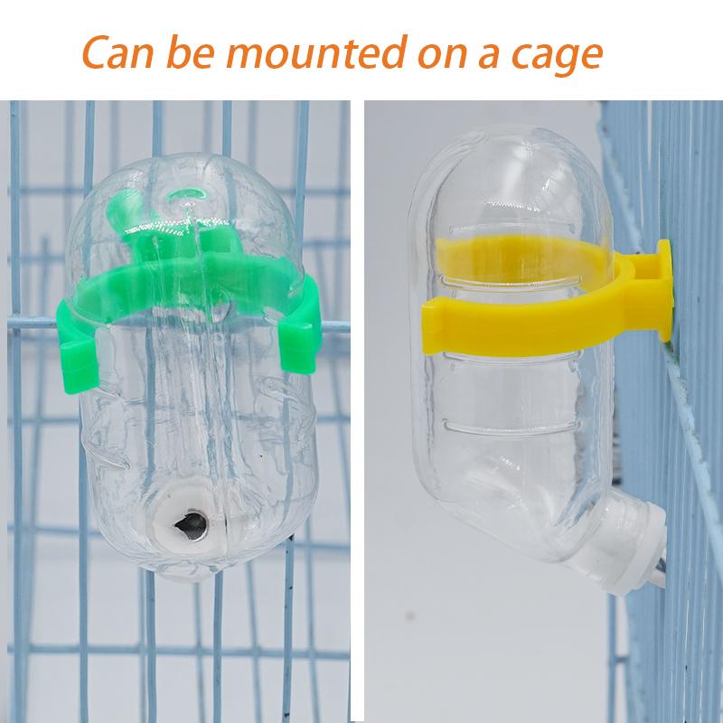 60ml Plastic Hamster Drinker Water Bottle Dispenser Feeder Hanging Guinea Pig Rabbit Drinking Bottle Pet Drinking Fountain