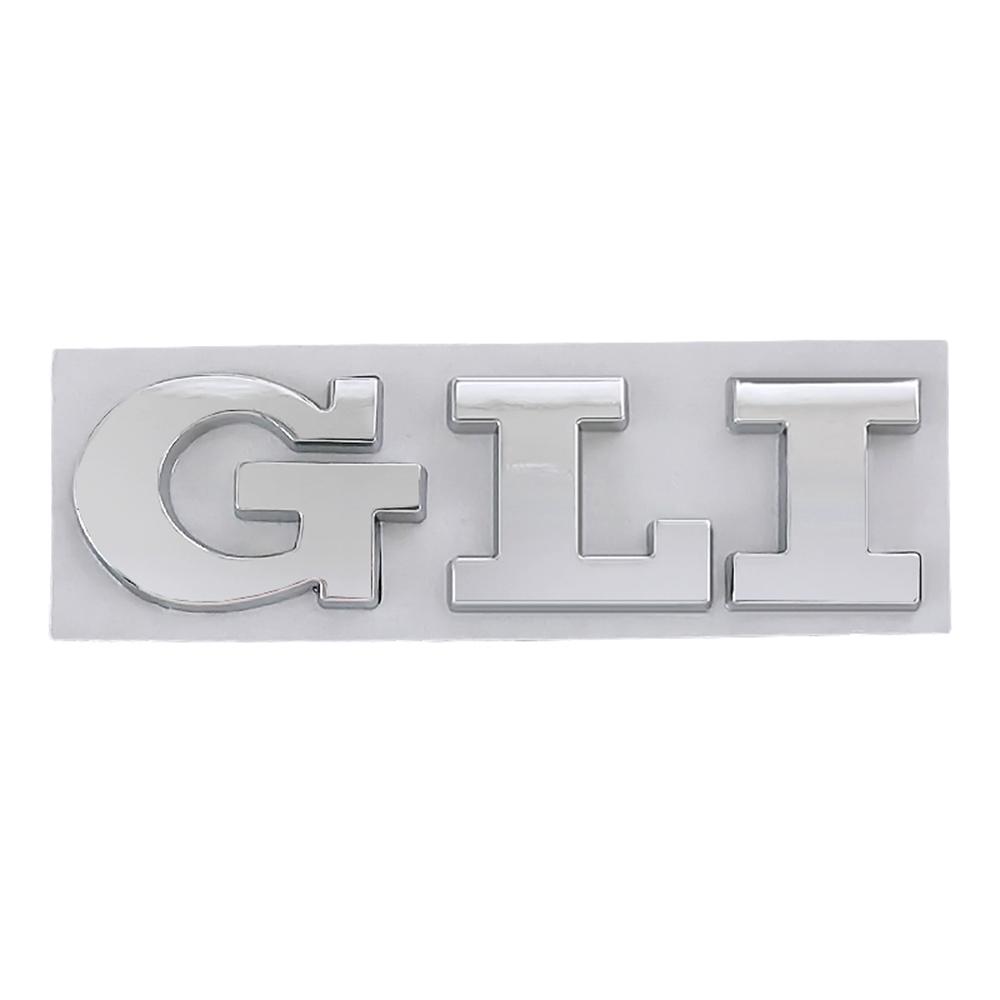 3D Metal Car Letters GLI Logo Rear Trunk Badge Emblem Sticker Decals For Volkswagen VW Jetta MK2 MK4 MK5 MK6 MK7 MK8 Accessories