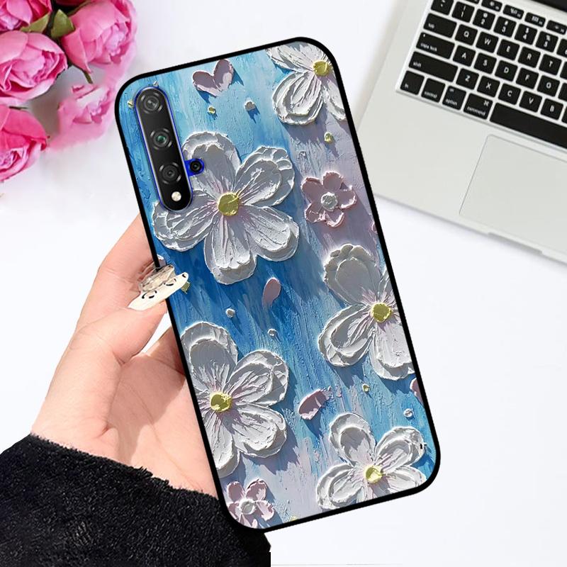 For Huawei Nova 5T Case YAL-L21 YAL-L61 Fashion Luxury Soft TPU Silicone Phone Coque Bumper For Huawei nova 5T Fundas Cover