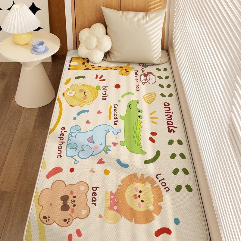Cartoon Ice Silk Bay Window Seat Cushion