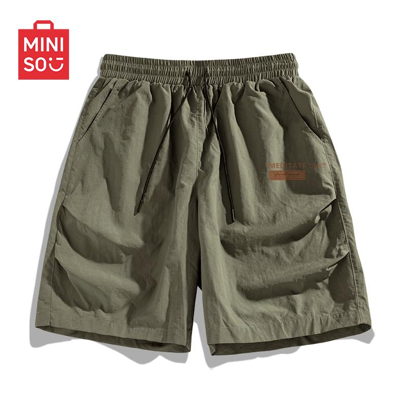 MINISO Men s Ice Silk Loose Casual Sports Shorts L