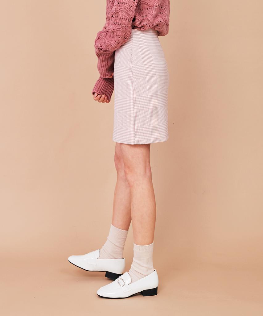 THE VERY THING T/Glen Check A Line Mini Skirt_Pk