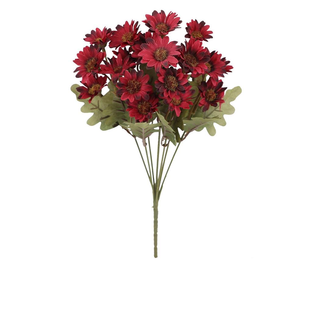 Fun Decor Mums, Artificial Sunset Mums, Artificial Outdoor Sunset Mums Flowers - UV Resistant, Waterproof, Windproof, Fake Fall Flower