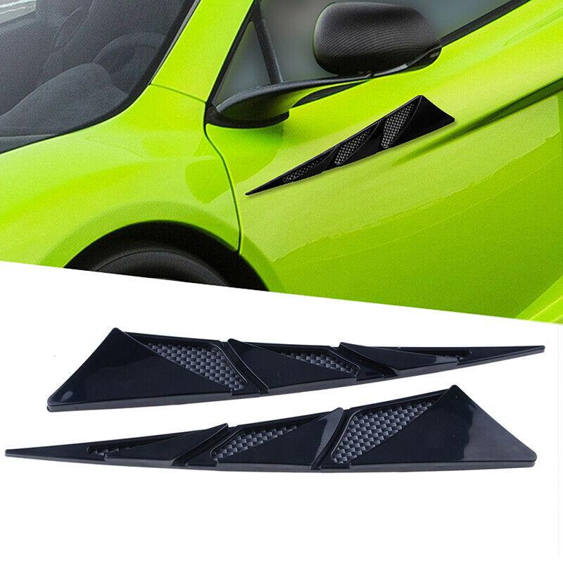 Cheap 2Pcs Car Side Air Flow Sticker Hood Intake Vent Auto Decorative Cover Joom
