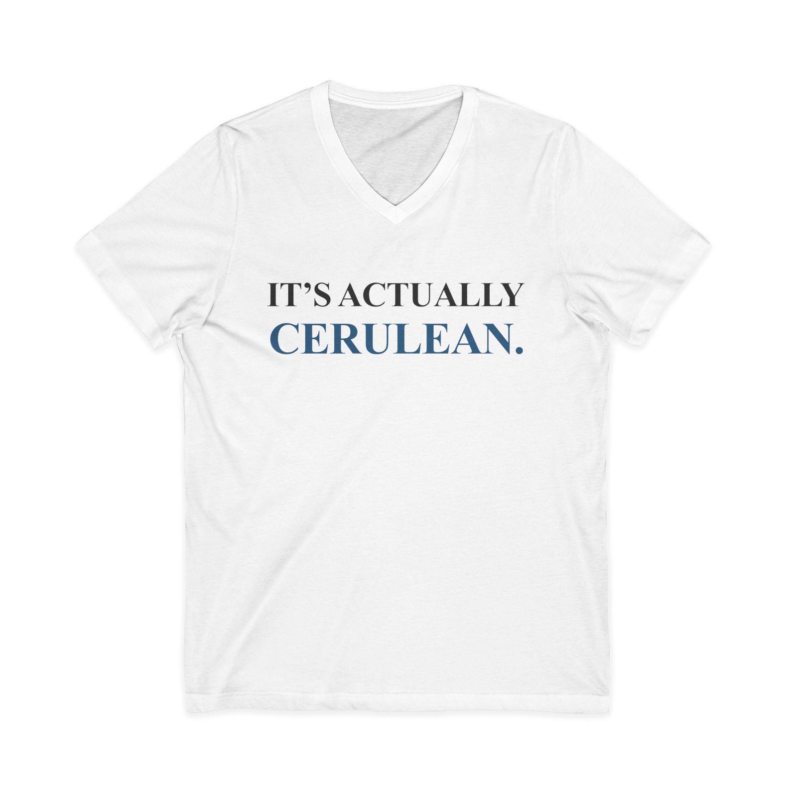 It s actually cerulean Unisex Jersey Short Sleeve V-Neck Tee XL