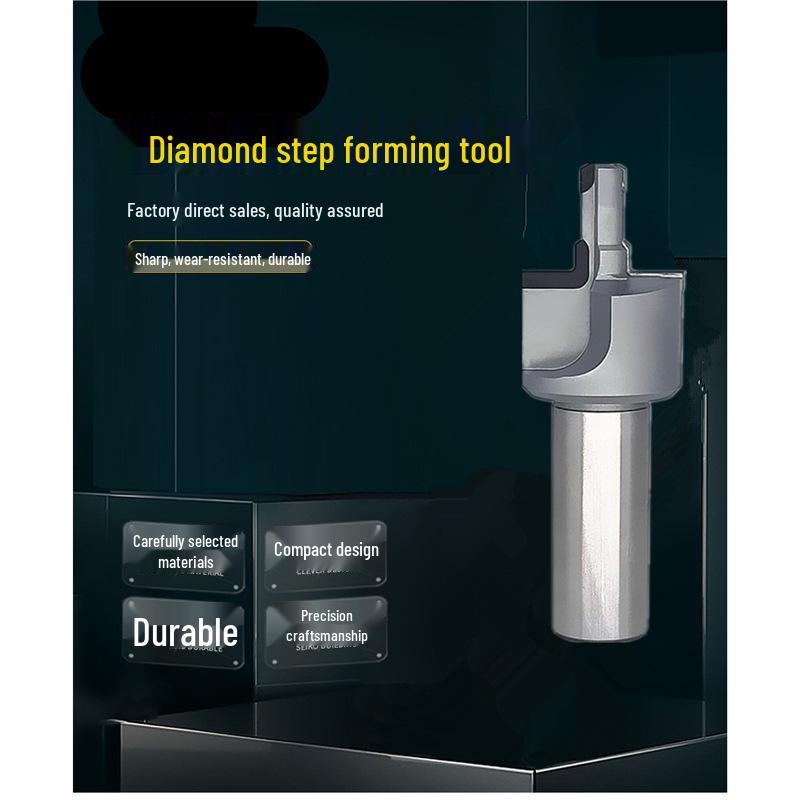 High-Precision PCD Diamond Step Forming Reamer Milling Cutter