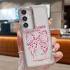 Pink Bowknots Print Case For Samsung S26 S25 Ultra S24 FE S23 Plus S22 S21 A15 A16 A17 A35 A36 A37 A54 A55 A56 A57 5G Plating Lens Soft Cover