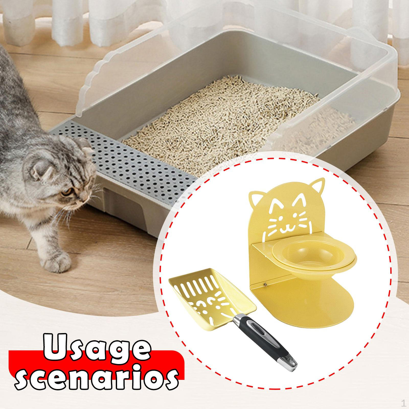 

Cat Elevated Bowl Ergonomic for Indoor Cats Kitten Sifter Food with Raised Stand жовтий