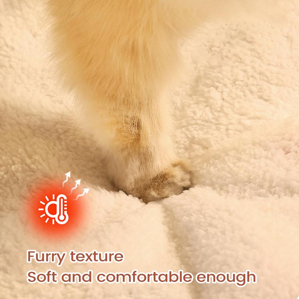Cat Sleeping Bag Enclosed Warm Thermal Pet Bed Winter Indoor Cat Cave For Home Farmhouse Apartment Bedroom Christmas New Year