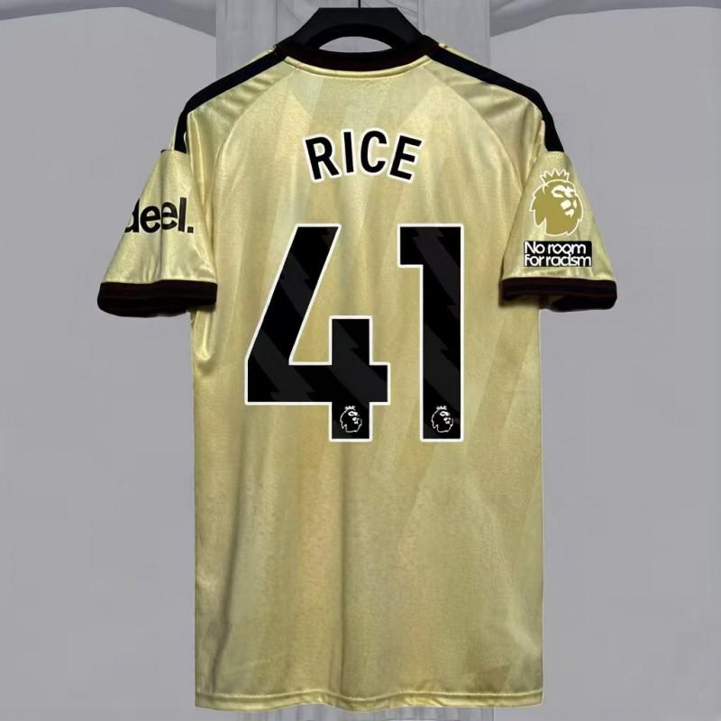 Mens Short Sleeve Football Jersey Premium Fan Edition Striped Design Arsenal Home Match Support