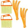 Removable Washable Dusting and Slit Cleaning Brush Set for Air Conditioner Vents, Blinds, and Windows