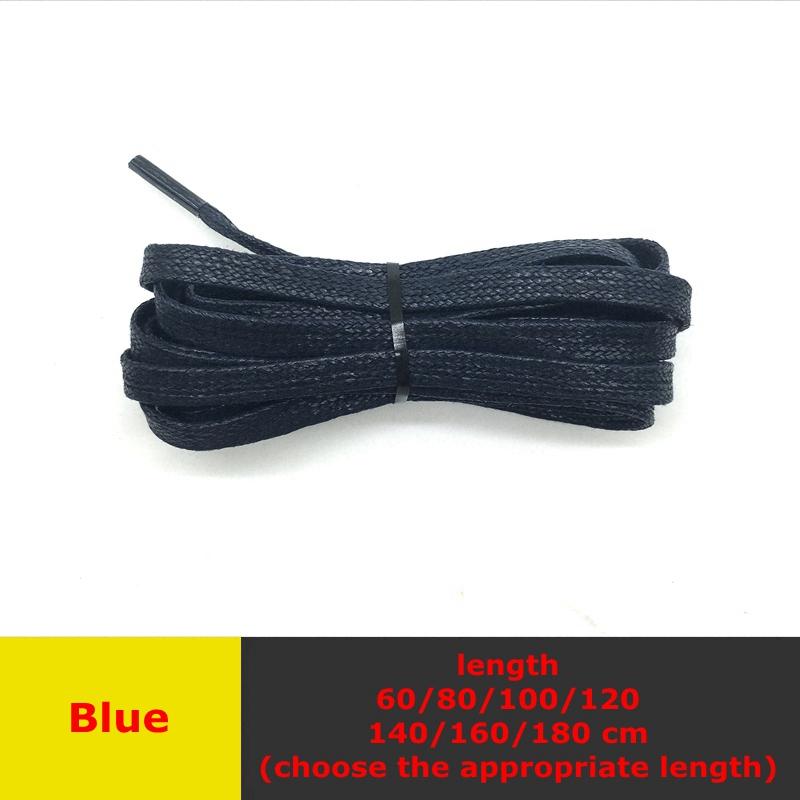 1 Pair Waxed Flat Shoelaces Leather Waterproof Casual Shoe Laces Unisex Boots Shoelace Length 60/80/100/120/140/160/180CM Laces
