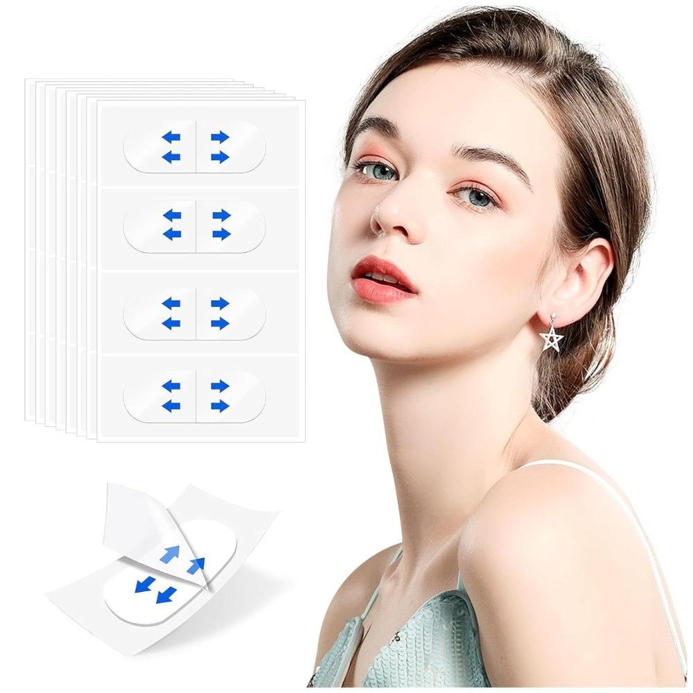 50pcs/100pcs Hot Waterproof Face Lift Tape Invisible Transparent Lifting Face Stickers Adhesive Tape Thin Face Patches Wrinkle